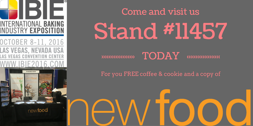 ClaireSinglet12's tweet photo. Visit us at stand #11457 for your free copy of New Food magazine
@NewFoodMag @BakingExpo #shelf-life #wheyprocessing #allergens #Sugarfree https://t.co/wOhqGg0XGo