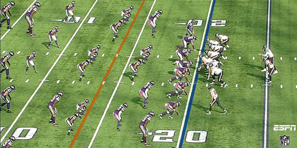 ESPNNFL's tweet image. What it's like to face the Vikings defense...