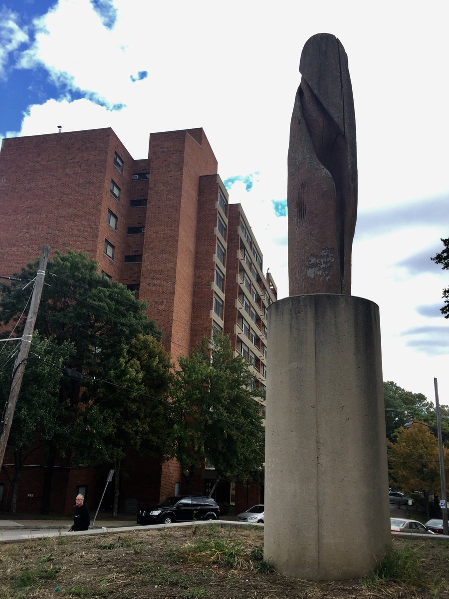 "Phoenix Rising" 1st public piece by Thaddeus Mosley, 1972 in #HillDistrict - on the Re:NEW walking tour w the @HillHousePGH ! <a href="/DowntownPitt/">Downtown Pittsburgh</a>