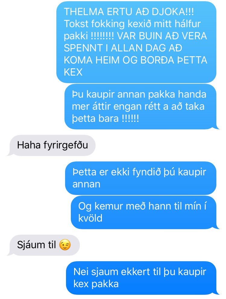 soleyrut's tweet photo. Þegar þú kemur ísköld heim úr námsferð geðveikt spennt að borða kexið þitt, en það er ekki lengur í skápnum. https://t.co/Ij7flnuBLa