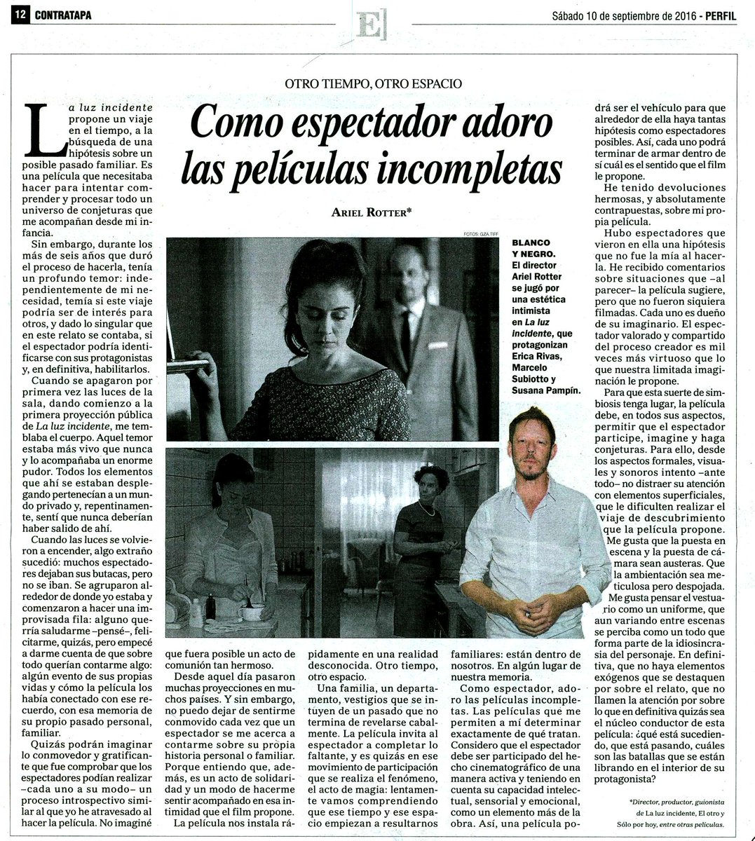 Hoy en la función de las 18.25hs <a href="/rotterariel/">arielrotter</a> presenta <a href="/luzincidente/">La Luz Incidente</a> en <a href="/CinesArteplex/">Cines Arteplex</a> Belgrano! los esperamos!