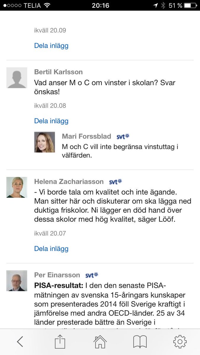 Lysande fakta check, bakgrunder och svar på tittarfrågor i realtid i SVT Nyheter appen och på svtnyheter.se 