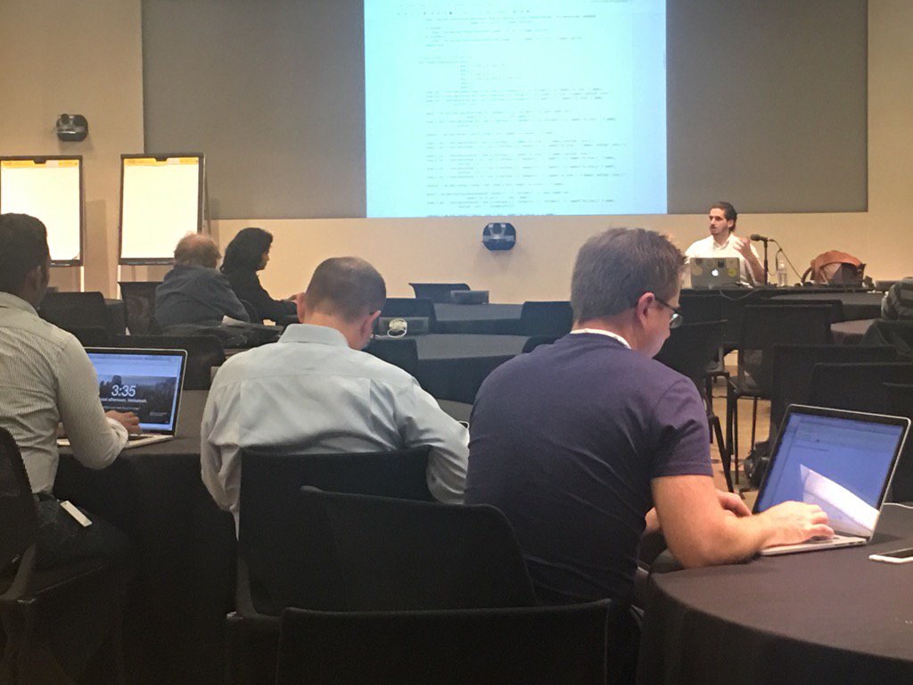 srisatish's tweet image. Team catching up @fabmilo talk on #deeplearning with #DeepWater @CapitalOne #pydatadc2016