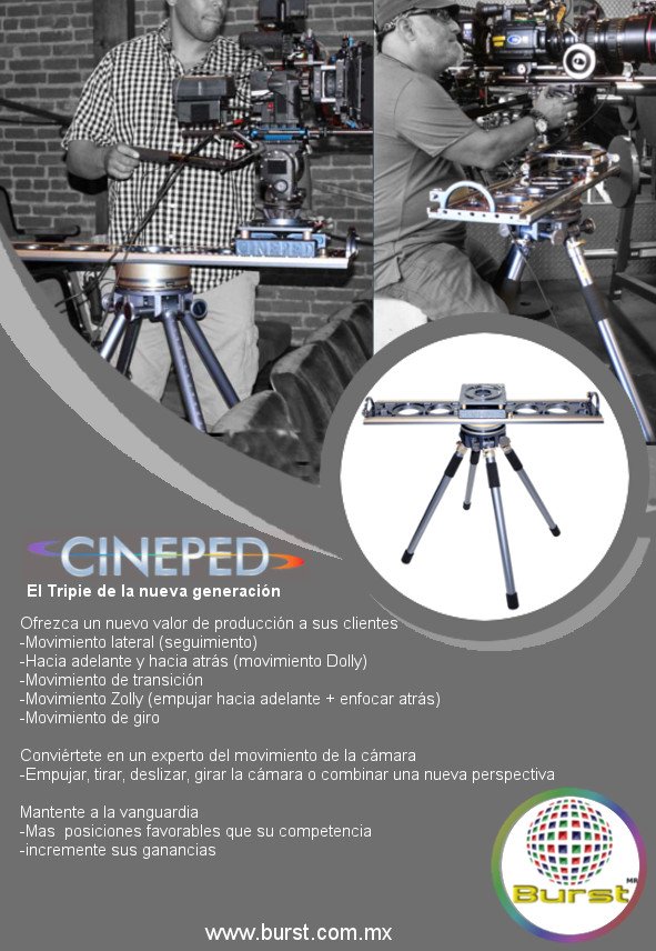 BURSTMX's tweet image. ¿Que tal un tripié que haga lo que ningún otro y además te ayude a reducir costos?. conoce el CINEPED.