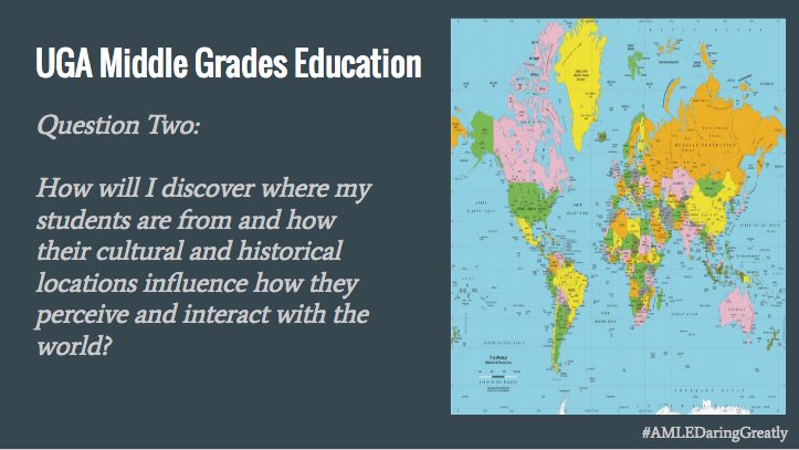 matthewjmoulton's tweet photo. How are you going to get to know where your Ss are from? #AMLE2016 #AMLEDaringGreatly #AMLEUGA2016 Tuesday 10:15 Rm 18A https://t.co/jfQ8fCEarR
