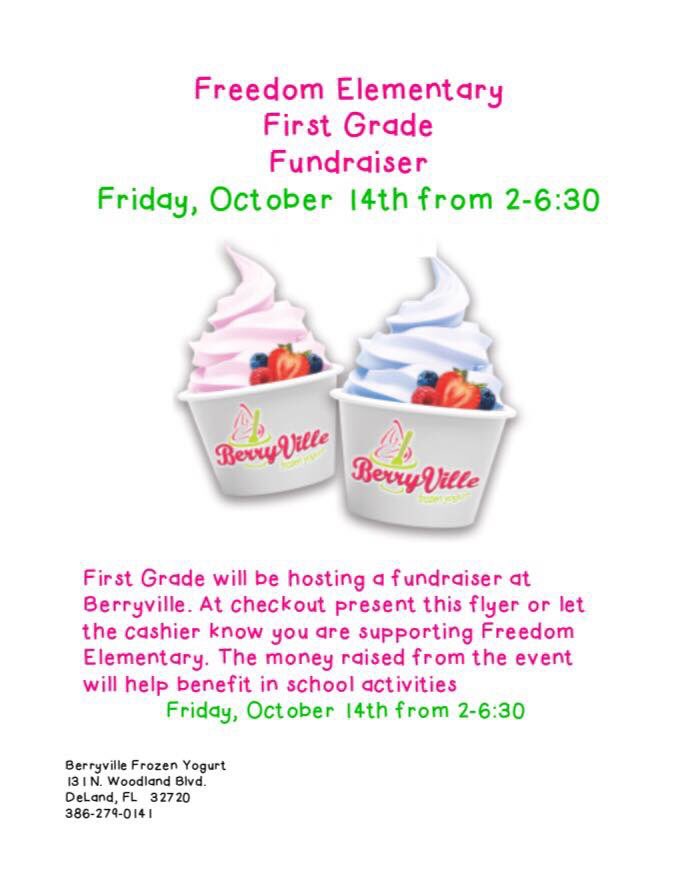 Come out and support Freedom Elementary's first graders on Friday! #freedomvcs #freedomvolusuia