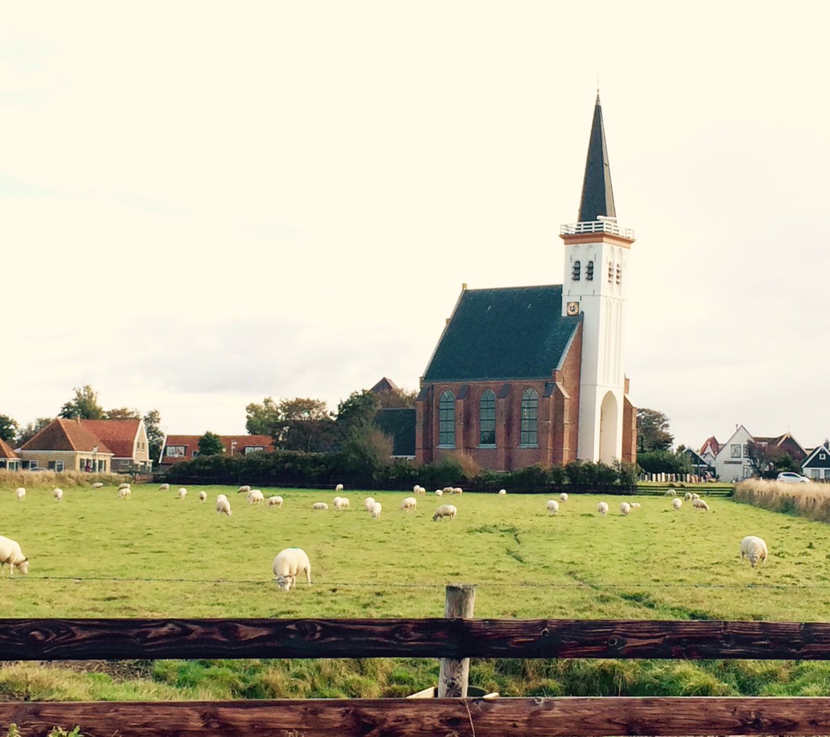 Het beroemdste object van Den Hoorn (gem. #Texel) is ongetwijfeld het zgn. 'witte kerkje' uit 1425 (toren uit 1450)!