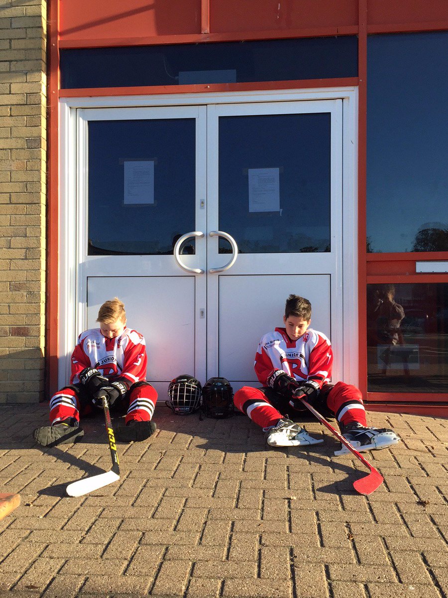 iwcpsport's tweet image. A picture that says it all. Junior @wightlinkraider locked out of @RydeArena