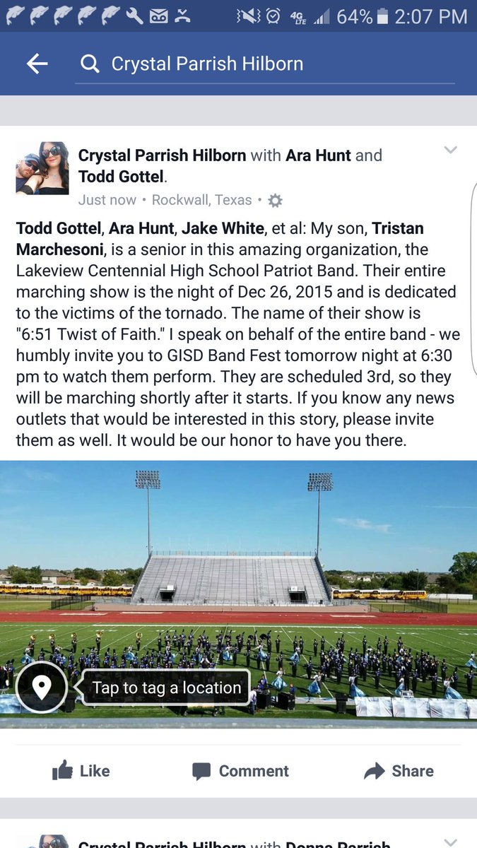 chilborn_6's tweet photo. @wfaaweather @wfaaweathertoo Pete: Please come to LCHS Band performance at GISD's Band Fest tomorrow @ HBJ Stadium in Garland! See below :) https://t.co/n4MWeyrlyB