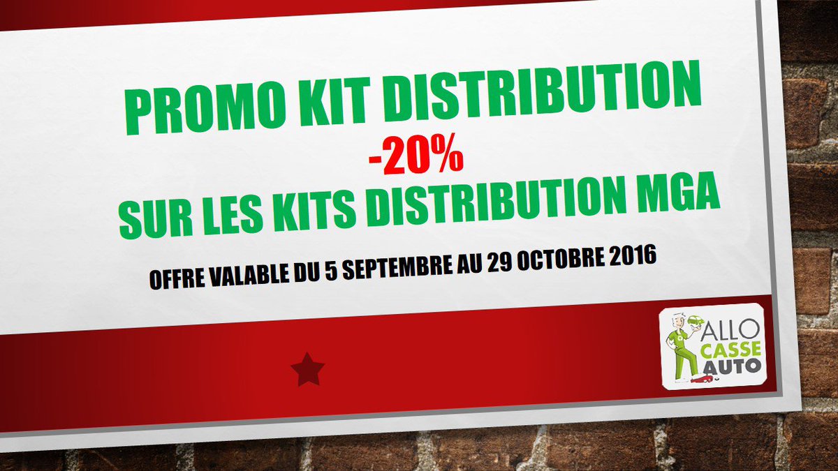 allocasseauto's tweet photo. [PROMO] Autre #promotion actuellement en cours chez Allo Casse Auto sur les kits de distribution #auto #piecesauto https://t.co/lQmfyE1IAQ
