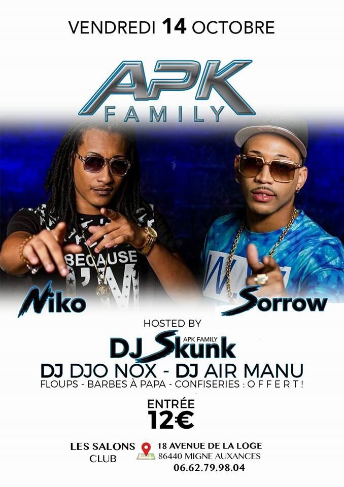 SalonsClub's tweet photo. Rdv le weekend prochain ✔️vendredi ShowCase #APKFAMILY @nikoofficielapk @DjSkunkAPK ✔️samedi #MANIXPARTYTOUR @ArnoSkali The show must go on https://t.co/EOZkw2586Z