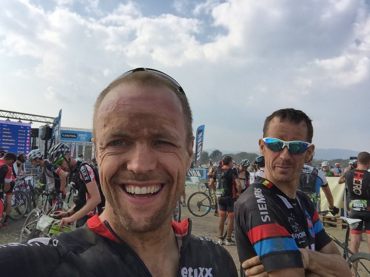BosmanLeslie's tweet photo. Finished @ Roc d'Azur #RocdAzur #happy #mtb https://t.co/v90GEtNCwE