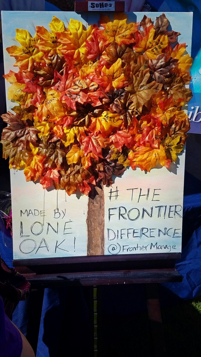 LoneOakMktg's tweet photo. What is #TheFrontierDifference? According to @LoneOakALF residents, it's "love, kindness, appreciation, compassion." See their work today! https://t.co/I1sps4Vm36