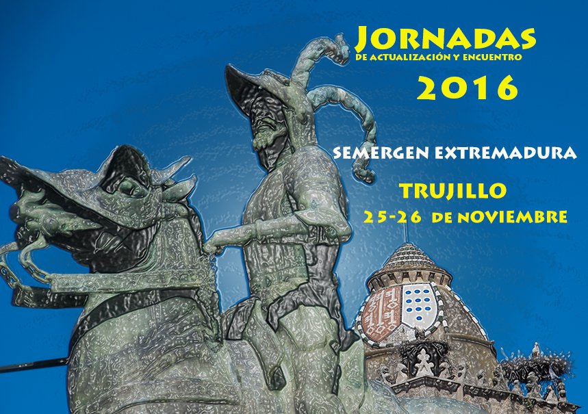 el 25 y 26 de noviembre #jornadassemergenextremadura2016 en el Parador Nacional de Trujillo