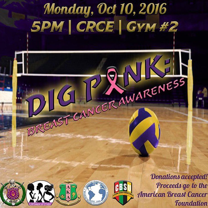 No sign up necessary! Just come out to raise awareness to the cause! Dig Pink with the Ques! See you tomorrow!