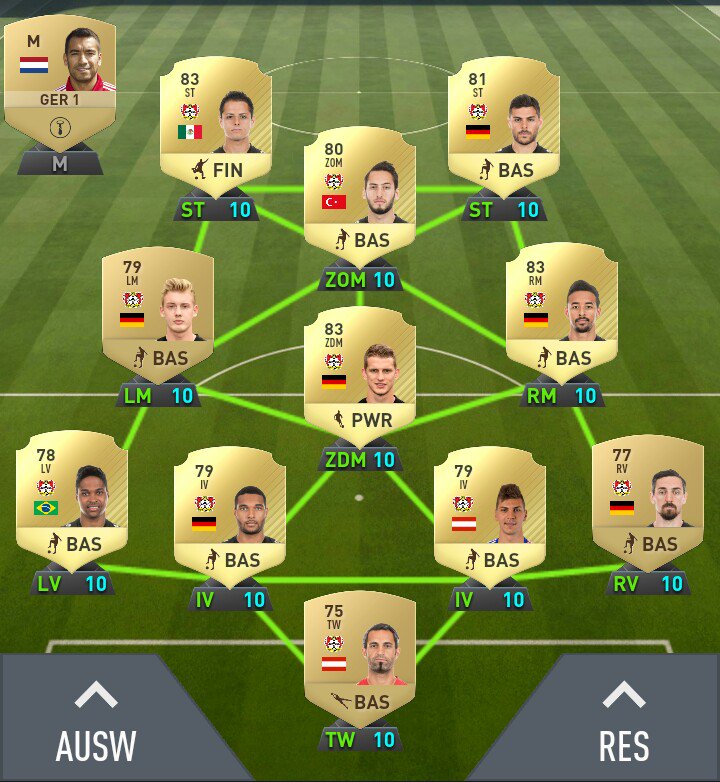 pazo3003's tweet photo. #FUT17 #FIFA17 #bayer04 #stärkebayer #teamwerkself https://t.co/EiLOqtbLOI