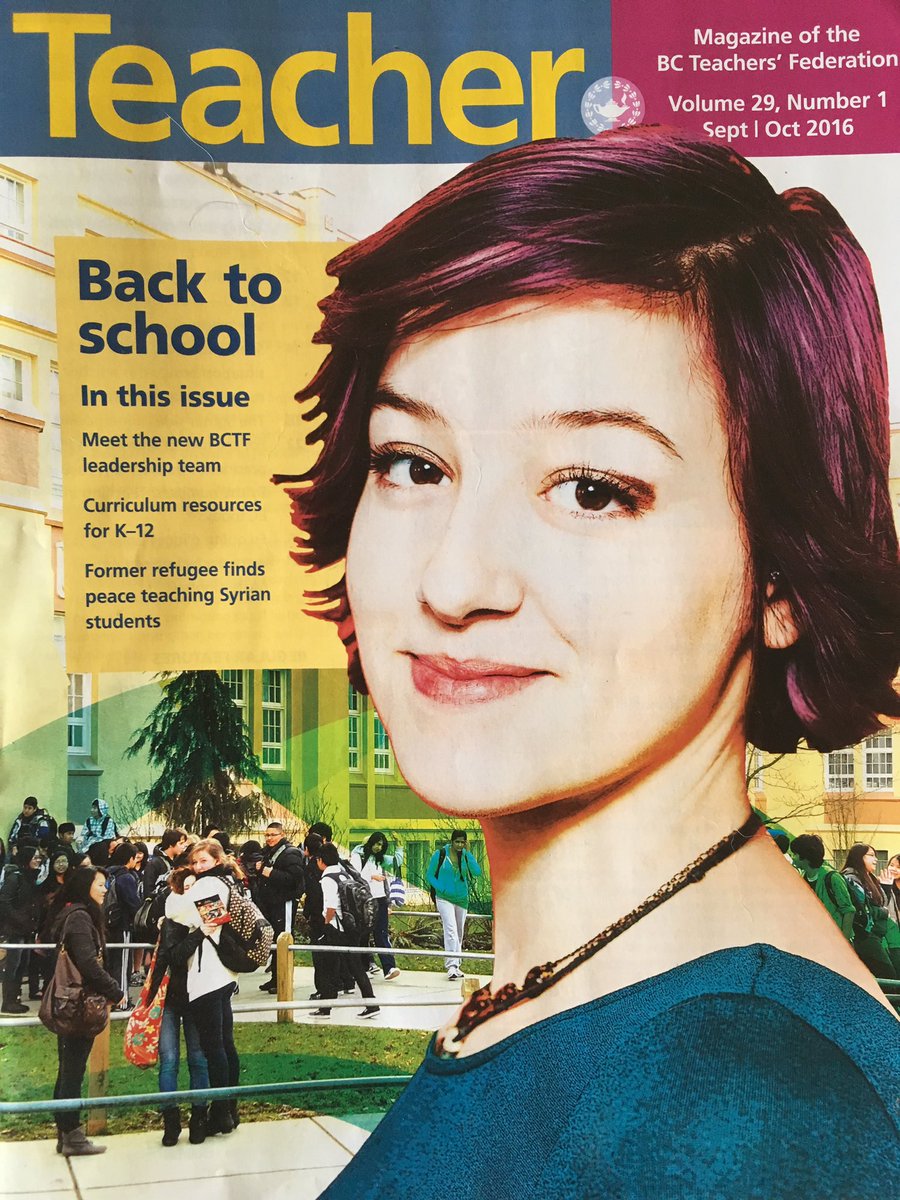 scta46's tweet photo. So many great articles in the new Teacher magazine. #bctf https://t.co/T5XuP0qOz0