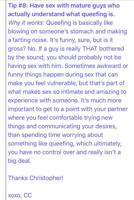 A women's magazine once asked me for tips on how to NOT queef during sex... I don't think it made it<a href="/tag/jurassicpark"class="tags"><span>#jurassicpark</span></a><a href="/tag/worthit"class="tags"><span>#worthit</span></a><a href="/tag/gasbillgonnarockmybro"class="tags"><span>#gasbillgonnarockmybro</span></a>
