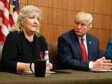 chappertech's tweet photo. Trump holds press conference with Clinton accusers, sorry look at this! a low shot from trump https://t.co/pdZ2CPNoQv https://t.co/yS0XzgsMWx