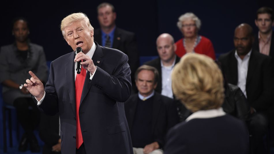 mashable's tweet image. ‘I’m a gentleman’ says Trump, who also said he grabs women by the p*ssy on.mash.to/2dHKExH