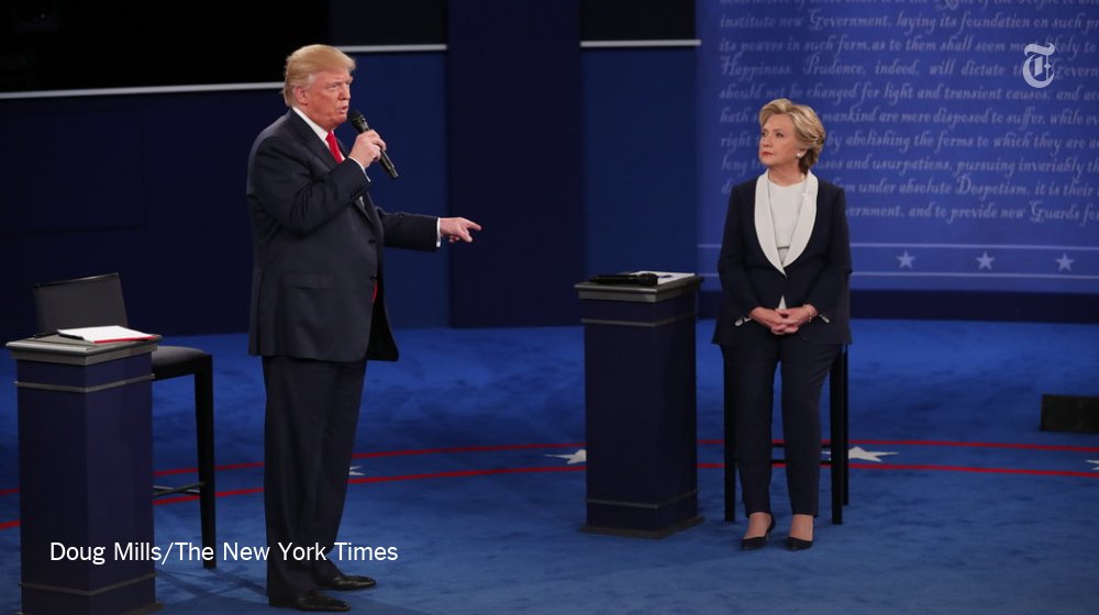 2016 Details about  / The New York Times Trump Clinton Debate October 20th
