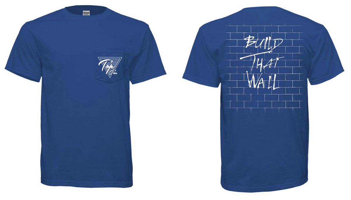 kingjeetx's tweet image. Trump destroyed Hillary!
Get your Build That Wall Pocket Tee! toptieru.net/products/build… #debate