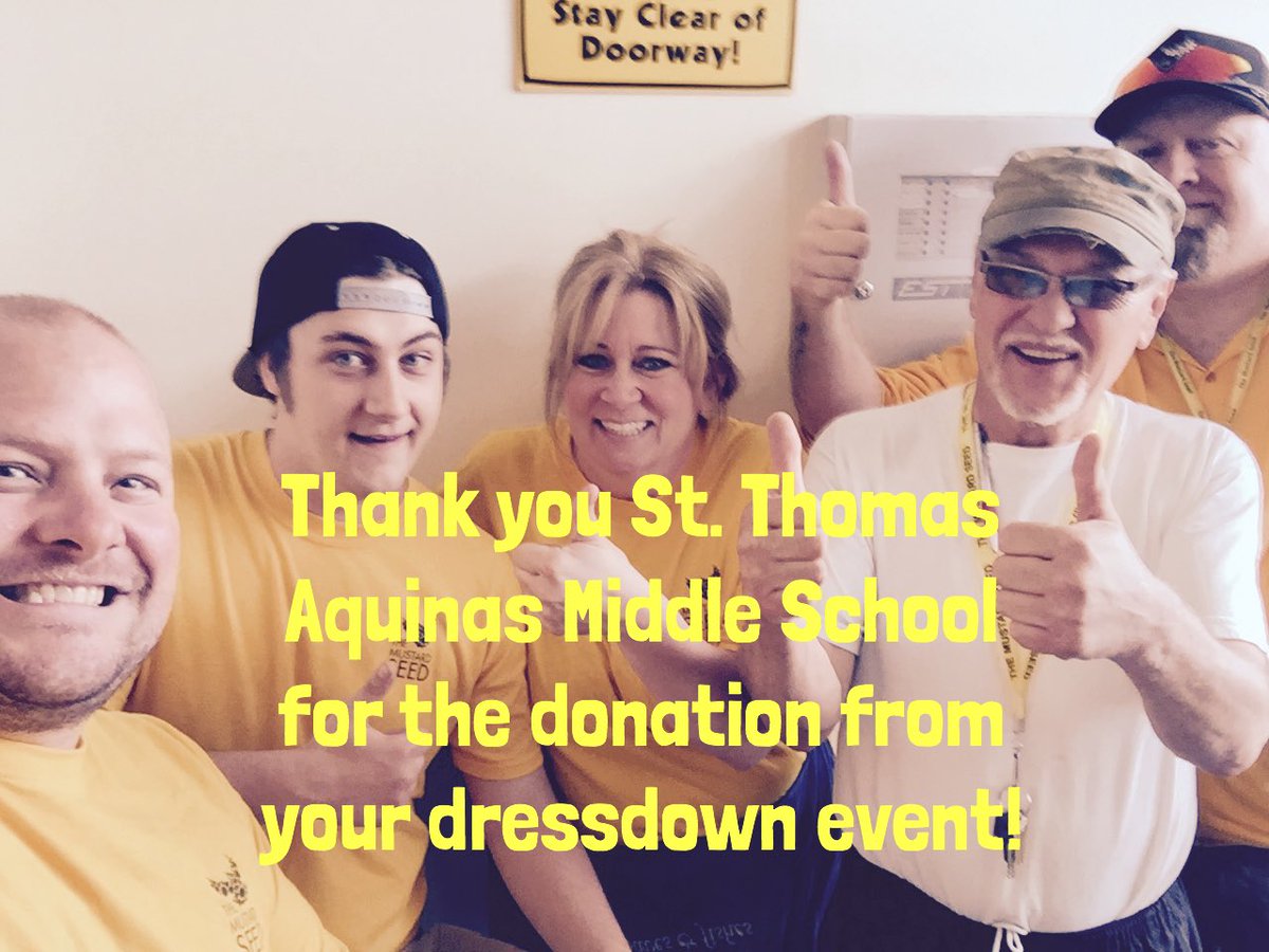 sportsguyB's tweet photo. Thank you @StThomasRD for your donation from your dressdown event!  Your $ will feed our most vulnerable citizens. @mustardseedyqf @rdcrs https://t.co/qBn0DwYmpG
