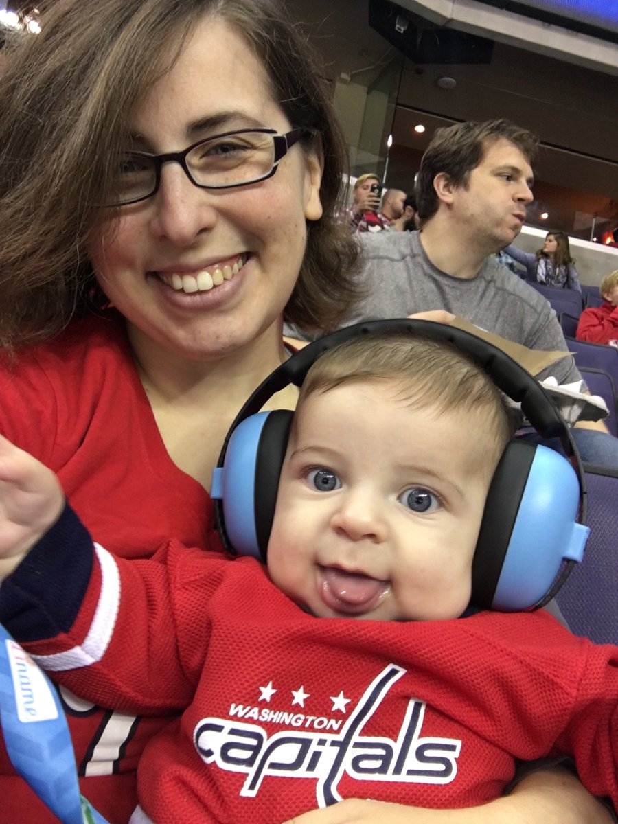 Baby's first Caps game! <a href="/Capitals/">Washington Capitals</a> #capsisles