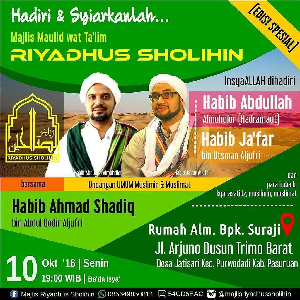 JadwalMajelis's tweet photo. Malam ini #Jatisari #Purwodadi #Pasuruan @Regrann_App from @majlisriyadhussholihin - Hadi⦠https://t.co/7OCHmlic9D https://t.co/O4PkfnU85T
