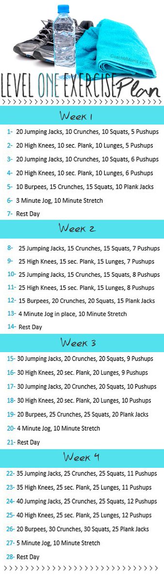 TooFit2Sweat's tweet photo. Level one #Exercise plan, snag a PDF download of this routine on my blog. #... https://t.co/ZWZ3EBGCzF https://t.co/8vja1W41J5