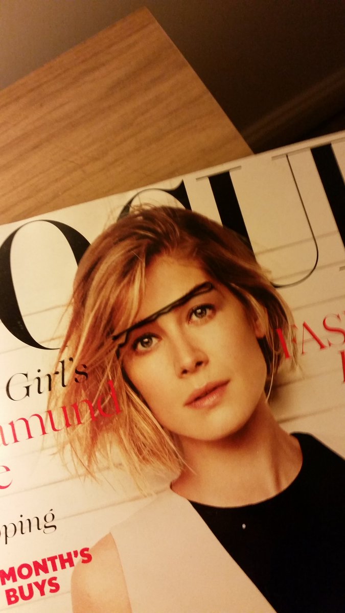 I've been glancing at this thinking, "I really don't get the strong eyebrow trend."

Stray hair grip.