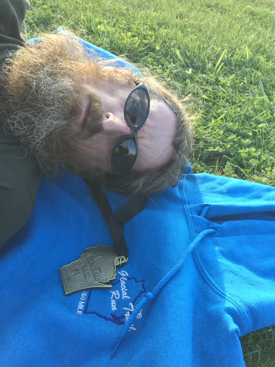 Personal best trail 50 mile today <a href="/BLStriders/">Badgerland Striders</a> Glacial Trail 50.  Made a few mistakes and had a few mishaps.  Gloves suck for TP