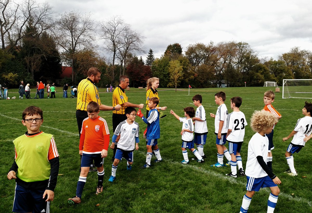 centresoccer_pa's tweet photo. Don't forget the #referees after a fun game. Great @SoccerPAWest MTN District competition today at #Fogleman in State College https://t.co/Cj3UMjyCrS