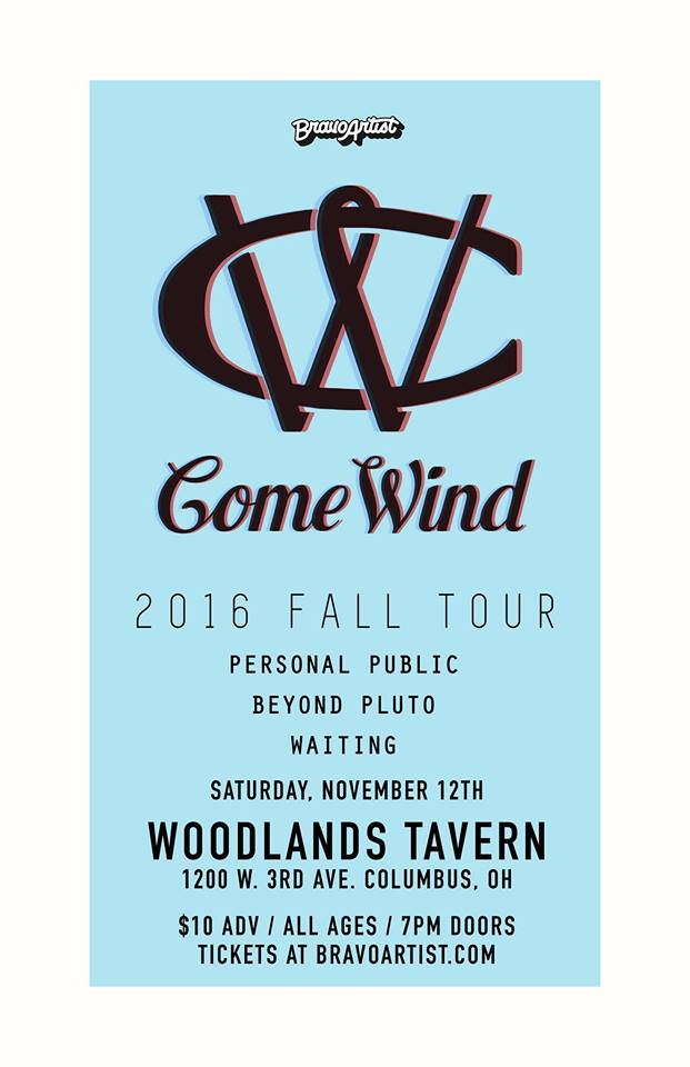 We're playing with <a href="/ComeWind/">Come Wind</a> Saturday 11/12