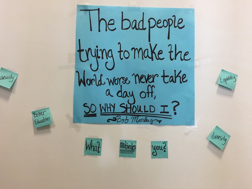 Inspiration for #hackibgbias teams working hard all weekend. Judging begins soon