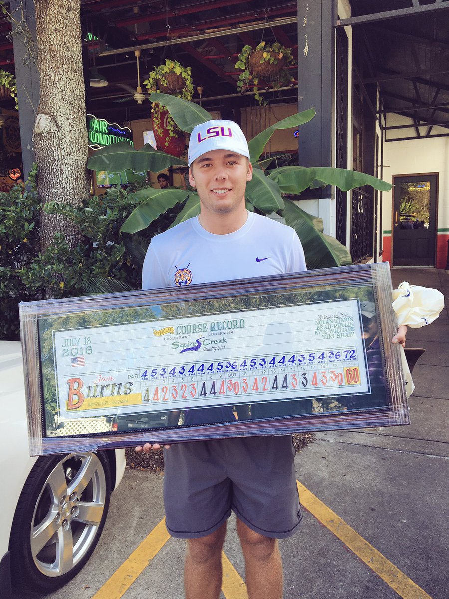 Samburns66's tweet photo. Thanks to the guys @squirecreekgolf for making this official. Fun day that was with @NolanTimon @BradPullin https://t.co/B4otSb9BVm