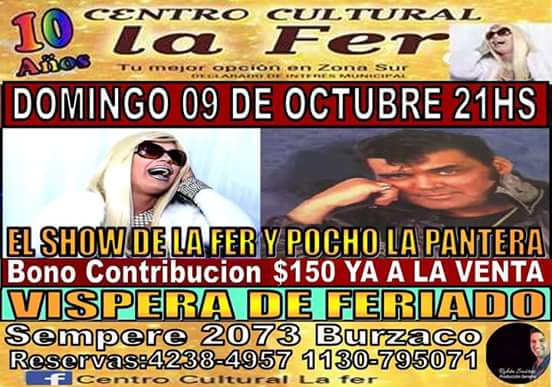 Hoy a festejar La Fer y luego <a href="/DIVERQUILMES/">DIVERSION QUILMES</a>  seeeee