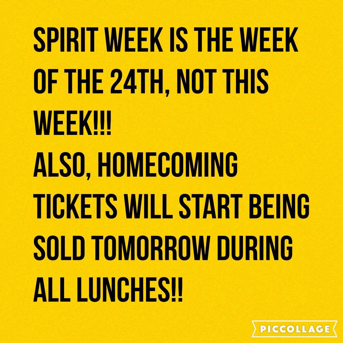 stucofhhs's tweet photo. Spirit week is not this week!!!! https://t.co/WMU4GiEu7M