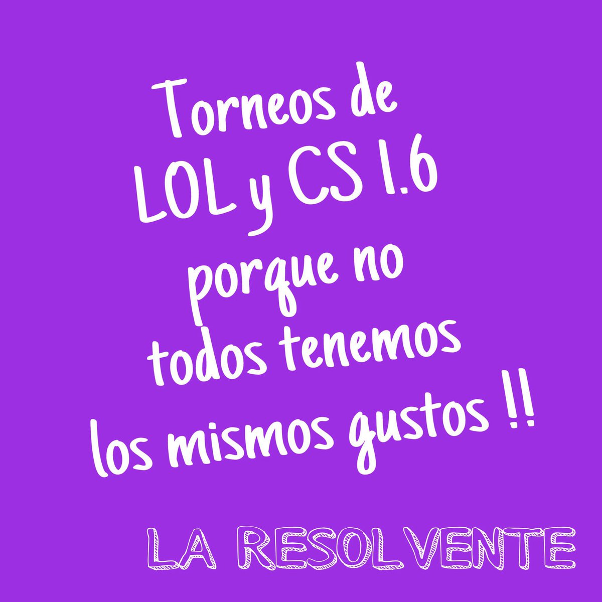 La_Resolvente's tweet photo. Porque no todos tenemos los mismos gustos!! https://t.co/t5DHvUEl07