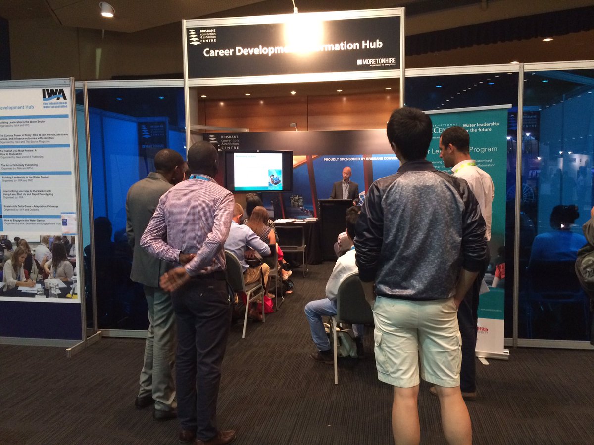 Kirste_dV's tweet photo. #water leadership session is busy at career hub #iwa2016brisbane @IWAHQ #IWALearn https://t.co/uX5IoBqhpj