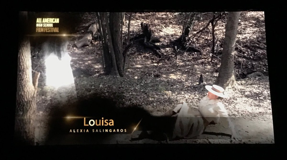 Best Horror/Sci-Fi nominee <a href="/alexia_films/">Alexia Salingaros</a> for LOUISA!!! #aahsff2016 @SMHallSA