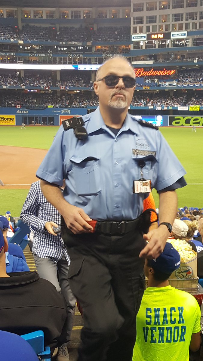 JohnChoma68's tweet photo. Good to see wwf legend Big Boss Man made it out to ALDS Game 3 in Toronto! #heretoprotectdrake https://t.co/G64fLXmdar