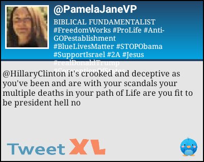 PamelaJaneVP's tweet photo. #TweetXL https://t.co/YIzUVaac6Z