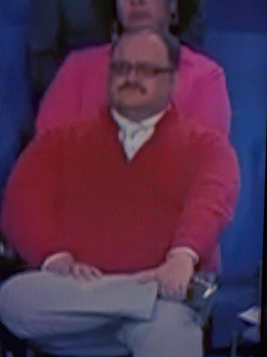 rickyftw's tweet photo. You just know this dude is about to boil over while waiting to ask the candidates about the Creepy Clown epidemic sweeping the nation https://t.co/pbCa2KNJGW