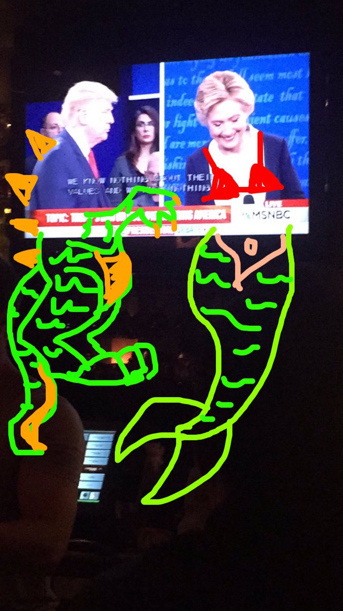 Hard hitting #debate commentary from my Snapchat