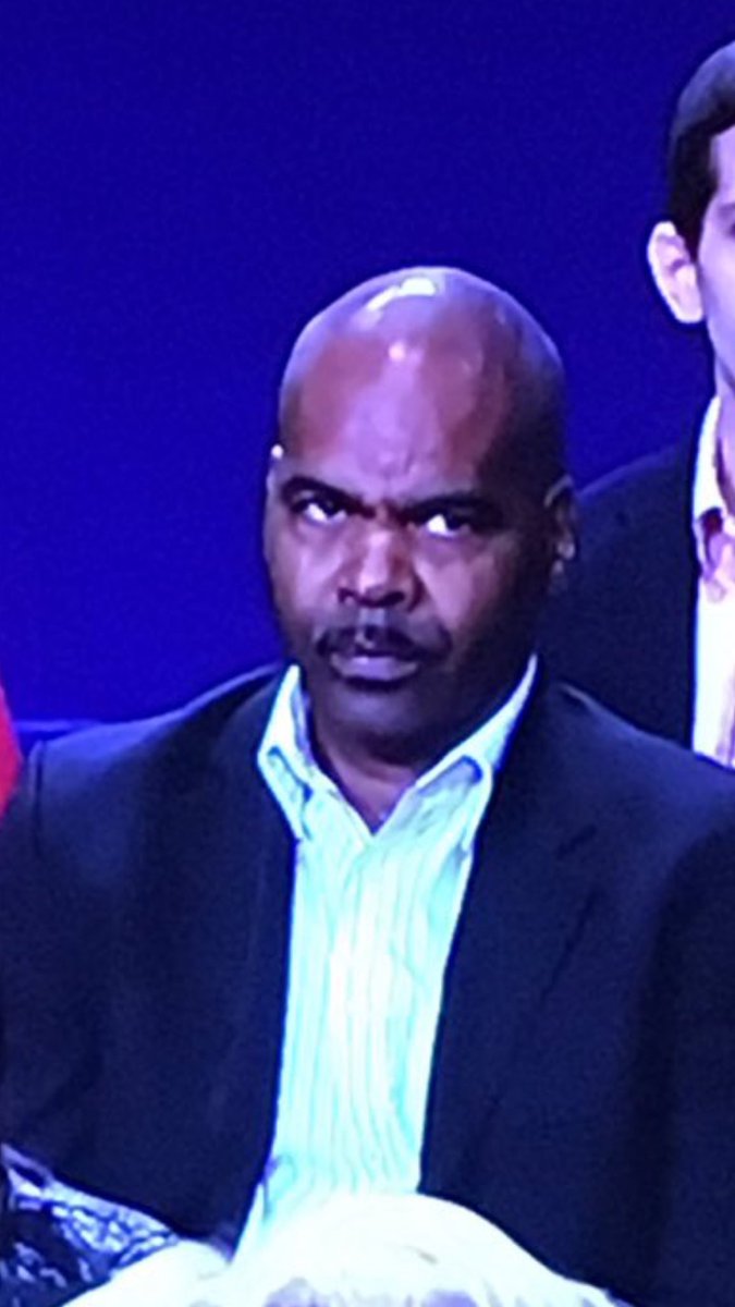 Phil_Lewis_'s tweet photo. "Why they got me out here for this bullllshit? Could have been home watching Luke Cage." #debate https://t.co/CxNsoiMUec