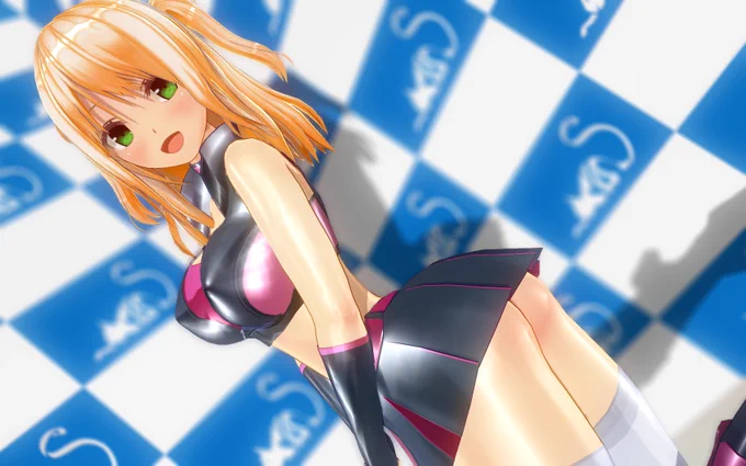 レースクイーンセットかわいい!#CM3D2 #カスタムメイド3D2 