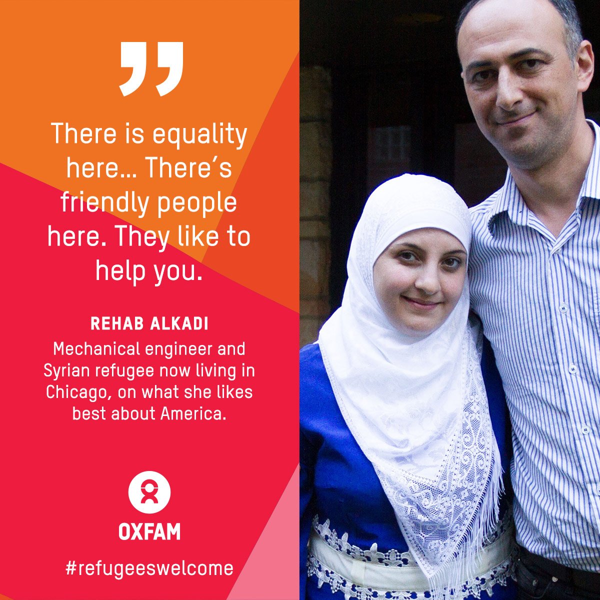 OxfamAmerica's tweet photo. RT to help us share the stories of real-life #SyrianRefugees who just want to work hard and rebuild their lives #RefugeesWelcome #debate https://t.co/hMz9NqieBw