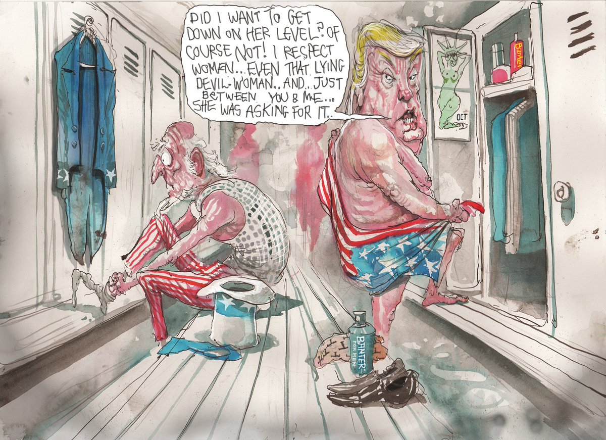Image result for donald trump locker room talk cartoon
