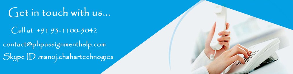 phpassignment's tweet image. Get effective PHP Programming Assignment Help in USA and UK IT students to complete your academic PHP project.
   phpassignmenthelp.com